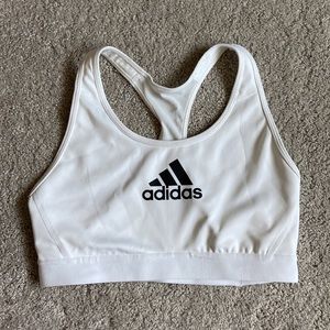 Like new White Adidas Sports Bra